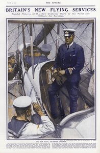 Nowe mundury brytyjskiej Royal Naval Air Service, 1914